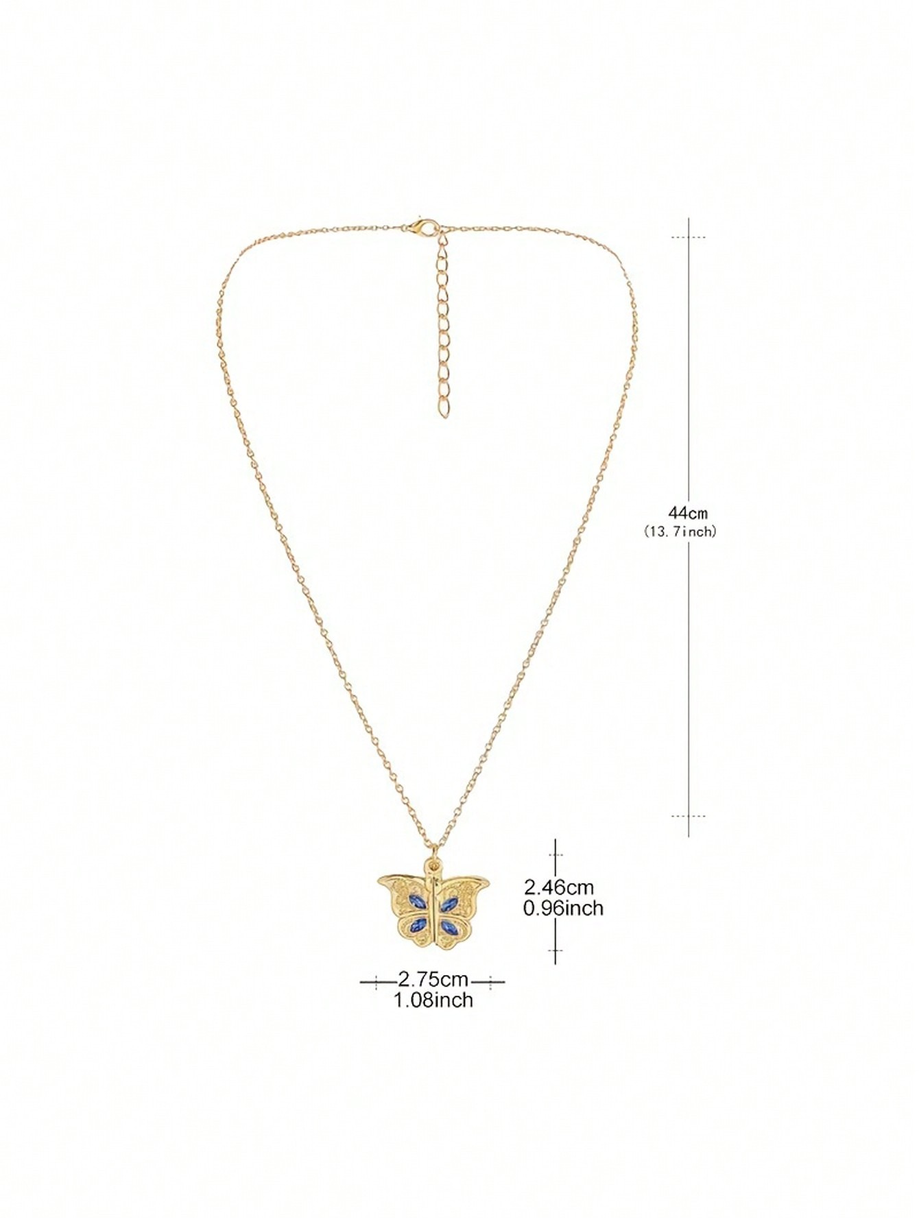 Custom Memorial Photo Butterfly Pendant